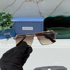 AeroLine GC0045 Gold-Brown Shaded Sunglass