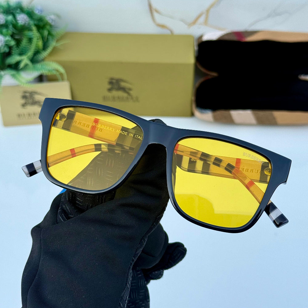 AeroLine BB4395 Black-Yellow Shining Sunglass
