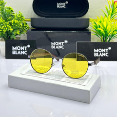 Stealth Round Gold-Yellow Vintage Polarized Sunglass