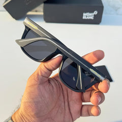 Stealth MB 0254 Black- Black Square Sunglass(Matt)
