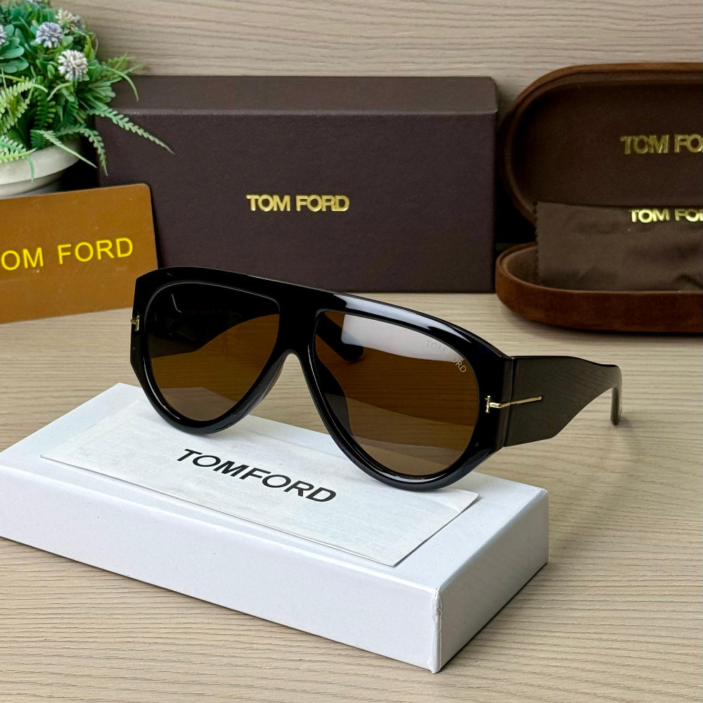Stealth Oversized Black-BrownSunglass