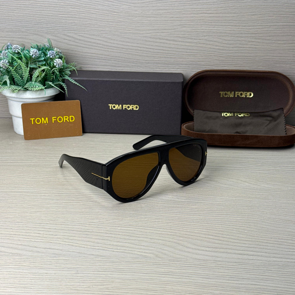 Stealth Oversized Black-BrownSunglass