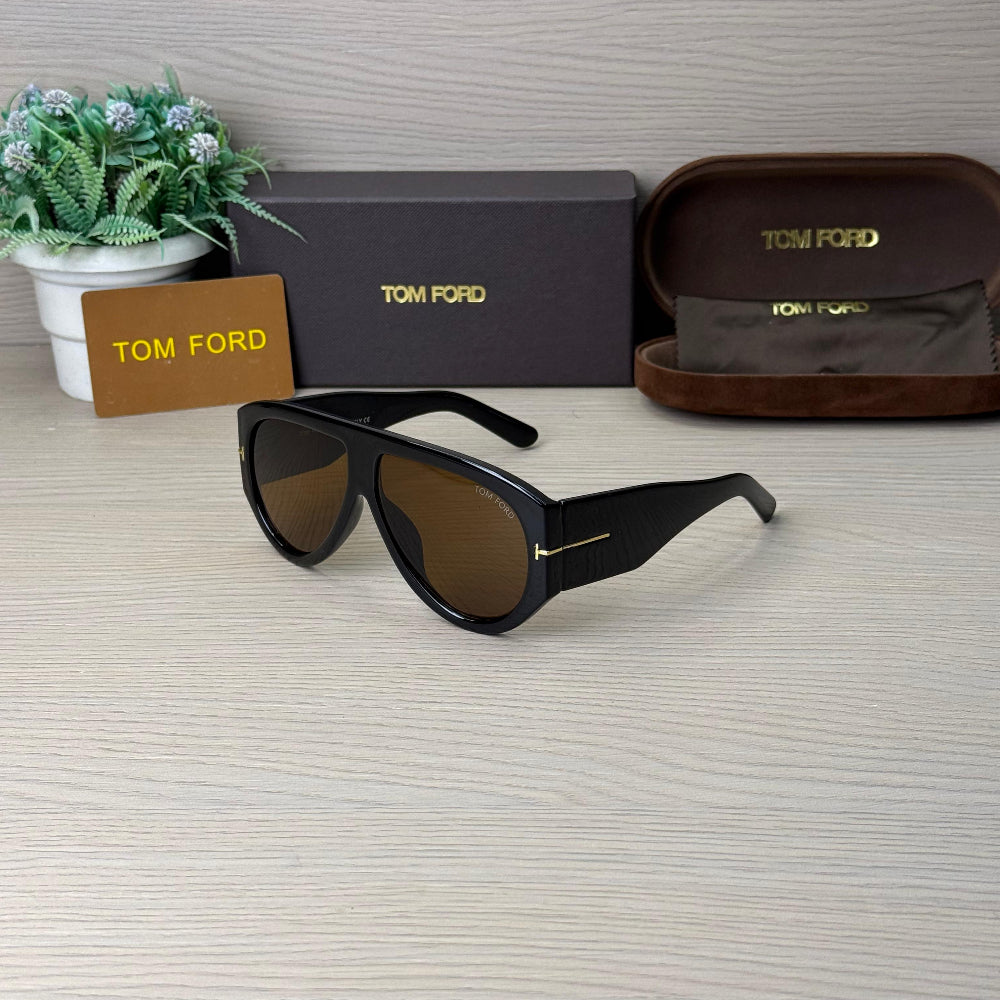 Stealth Oversized Black-BrownSunglass