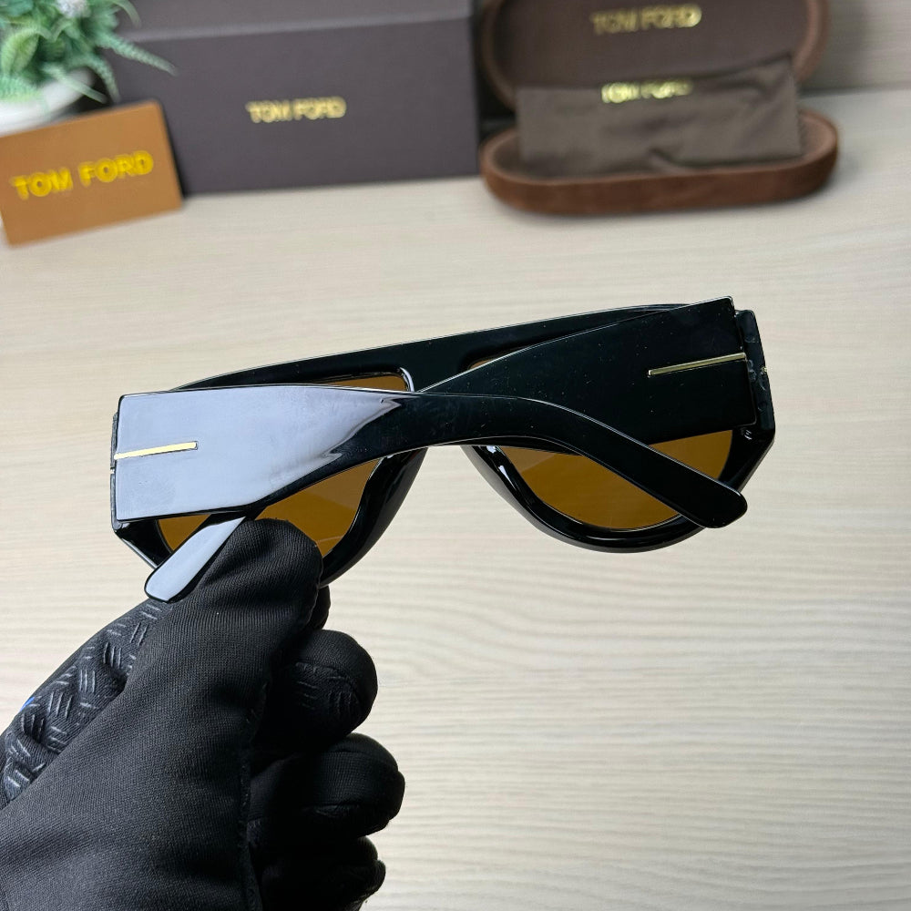 Stealth Oversized Black-BrownSunglass