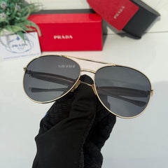 Stealth PR Gold-Black Tear Drop Sunglass