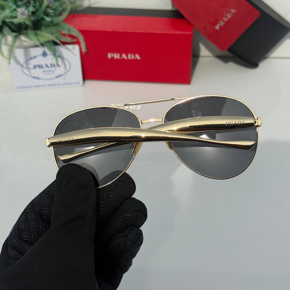 Stealth PR Gold-Black Tear Drop Sunglass