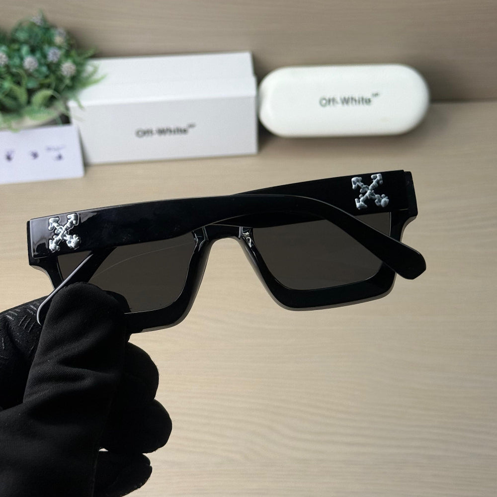 Stealth OW 25 Gloss Black Angular Square Sunglass