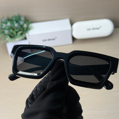 Stealth OW 25 Gloss Black Angular Square Sunglass