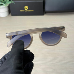 Stealth DB 0255 Frosted Grey-Blue Gradient Round Sunglass (Matt)