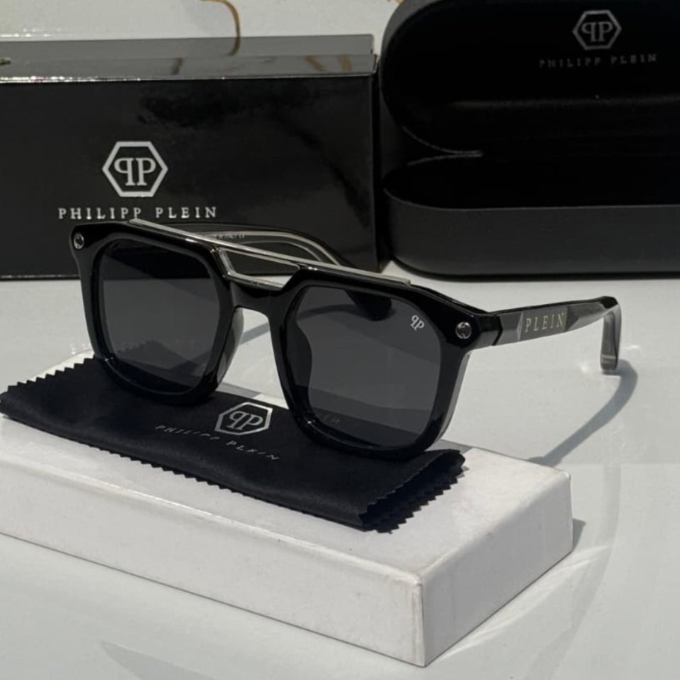 Stealth Square PL Black Sunglass