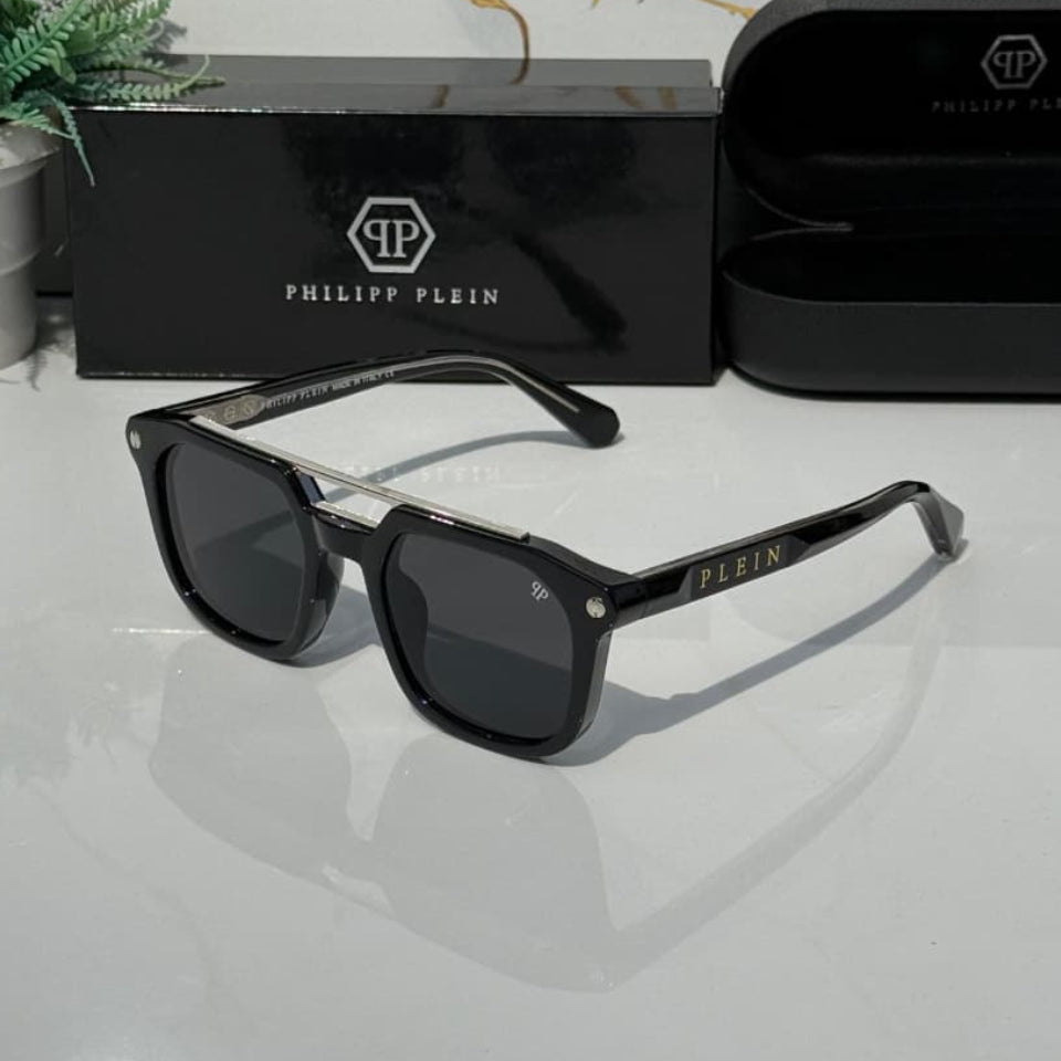 Stealth Square PL Black Sunglass