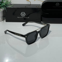 Stealth Square PL Black Sunglass