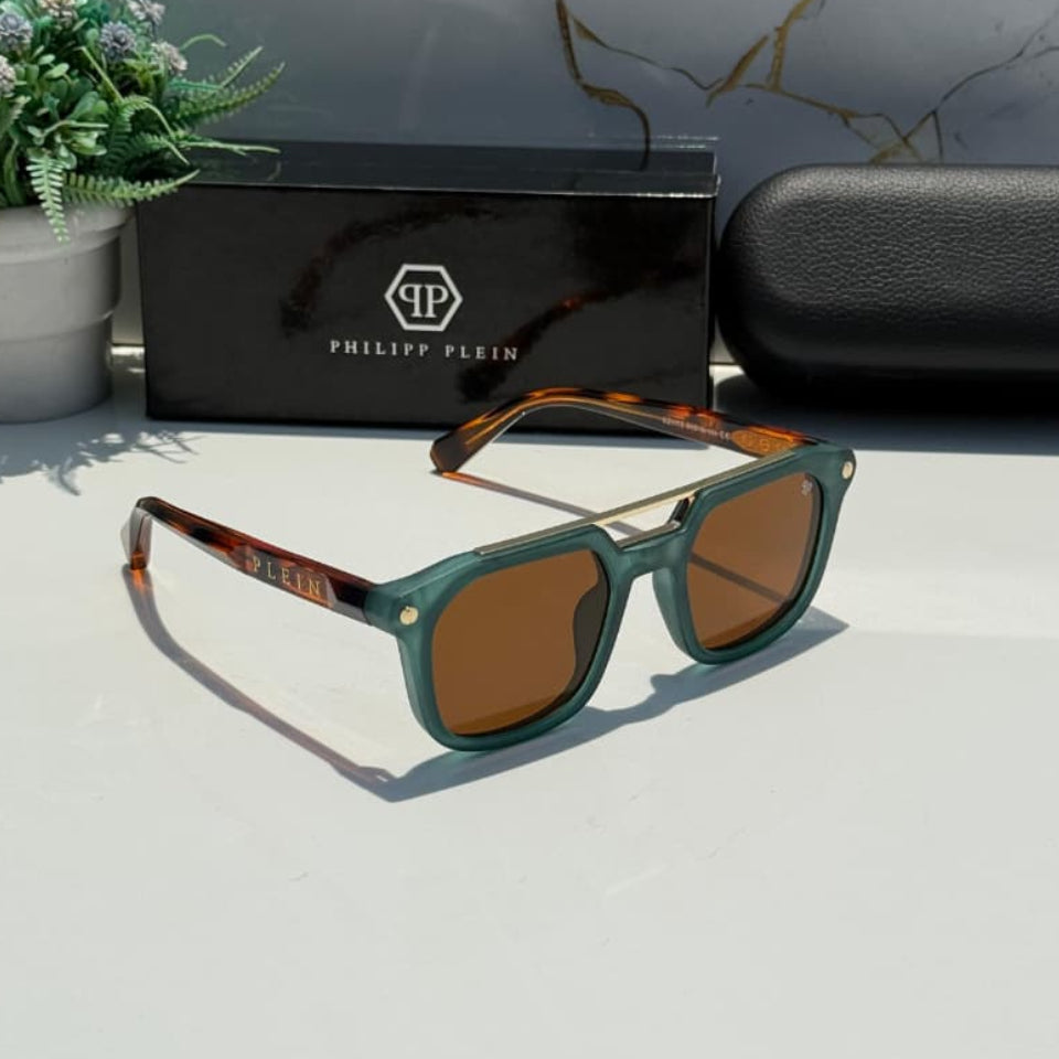 Stealth Square Tortoise Brown Sunglass