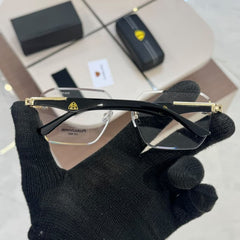 Stealth MB 0021 Gold Black Rimless Square Photochromic Sunglass