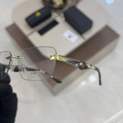 Stealth MB Z25 Gold Marble Rimless Square Photochromic Sunglass
