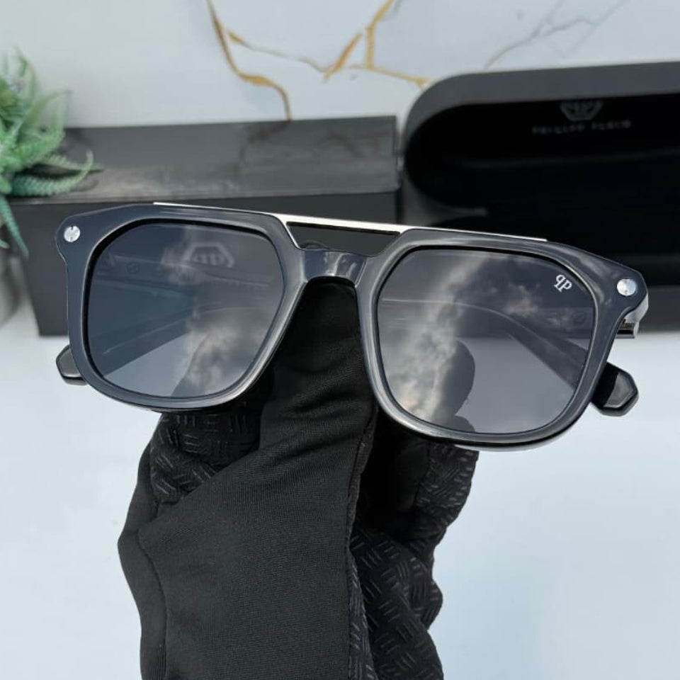 Shadow Rush Black Frame Dark Smoke Lens Sunglass