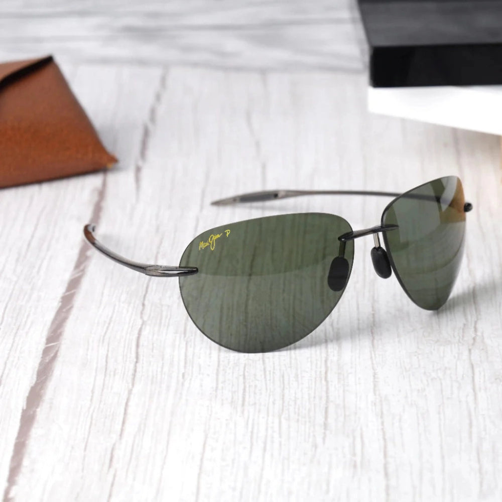 Maui Jim Sunglasses Sugar Beach MJ HT 421 Green Sunglass (Polarized)
